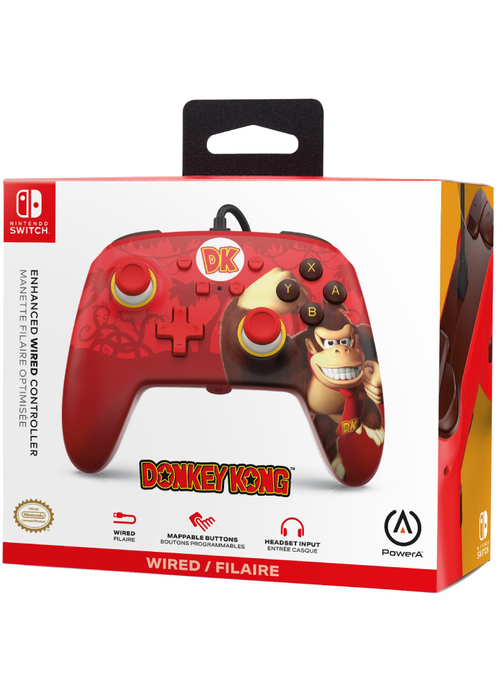 PowerA Enhanced Wired Controller Donkey Kong Flex - Nintendo Switch