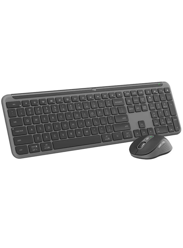 Logitech Signature Slim Wireless Keyboard & Mouse Combo MK950 Graphite (Nordic) - PC
