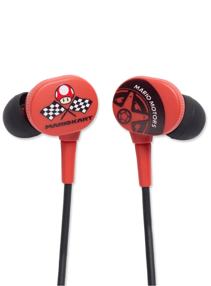 PowerA Wired Earbuds Mario Kart Motors - Nintendo Switch