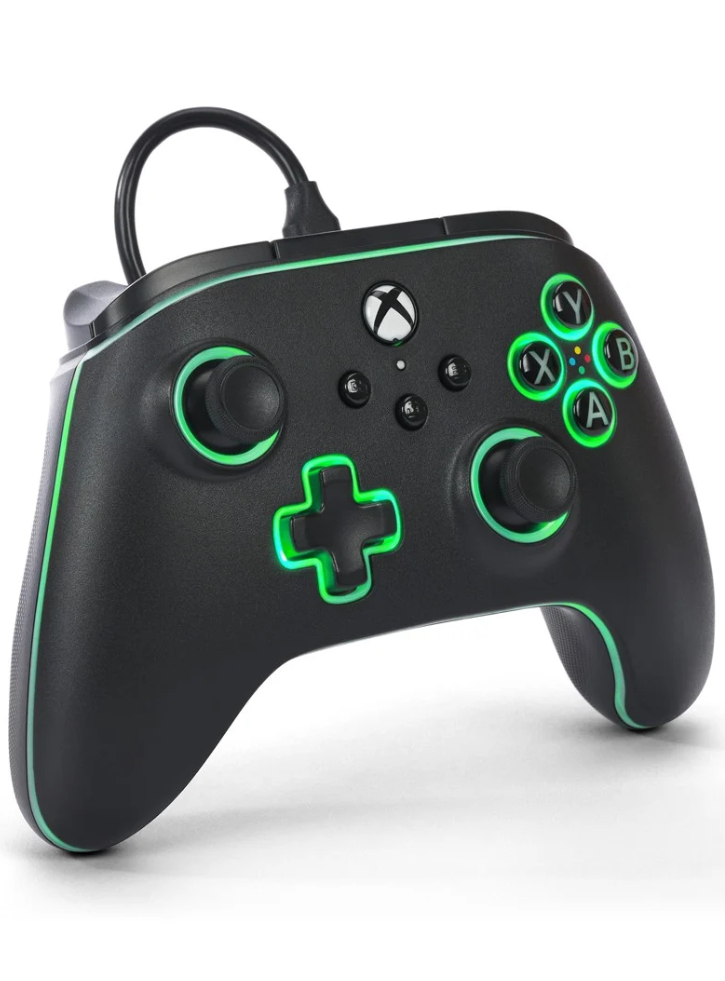 PowerA Advantage Wired Controller Lumectra + RGB LED Strip Black - Xbox Series X/S