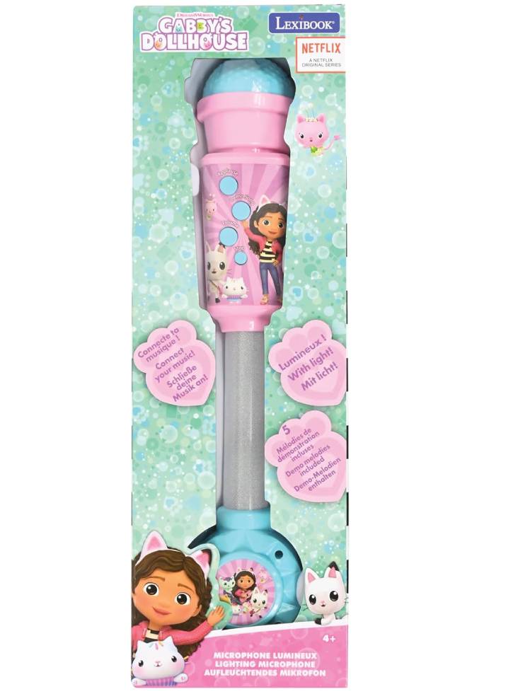 Lexibook Gabby's Dollhouse Lighting Microphone with speaker (MIC90GDH)