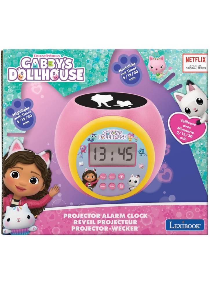 Lexibook Gabby's Dollhouse Projector Alarm Clock (RL977GDH)