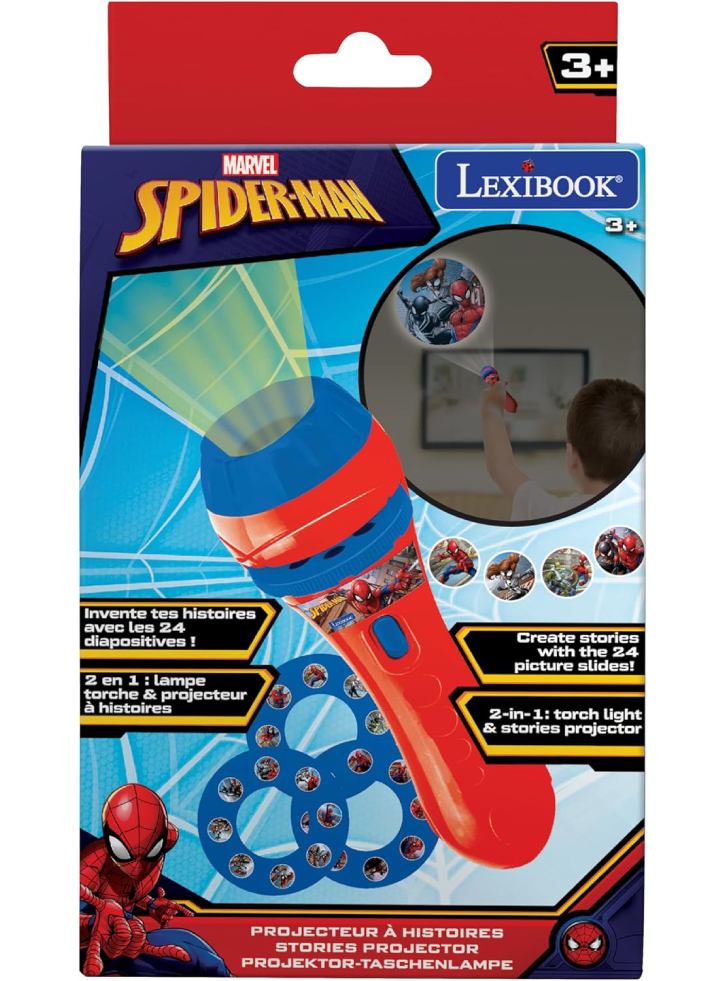 Lexibook Spider-Man Stories Projector and Torch Light (LTC050SP)