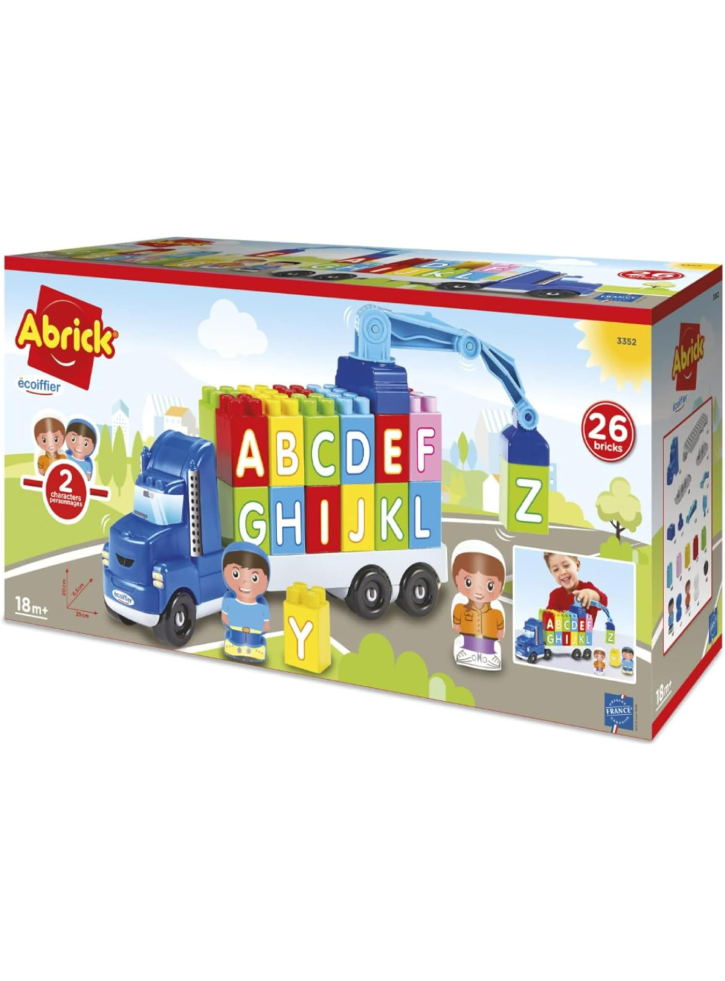 Ecoiffier Truck with letter blocks (I-3352)