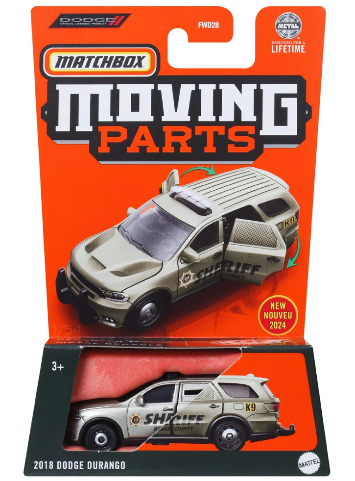 Matchbox Moving Parts 2018 Dodge Durango (HVM78)