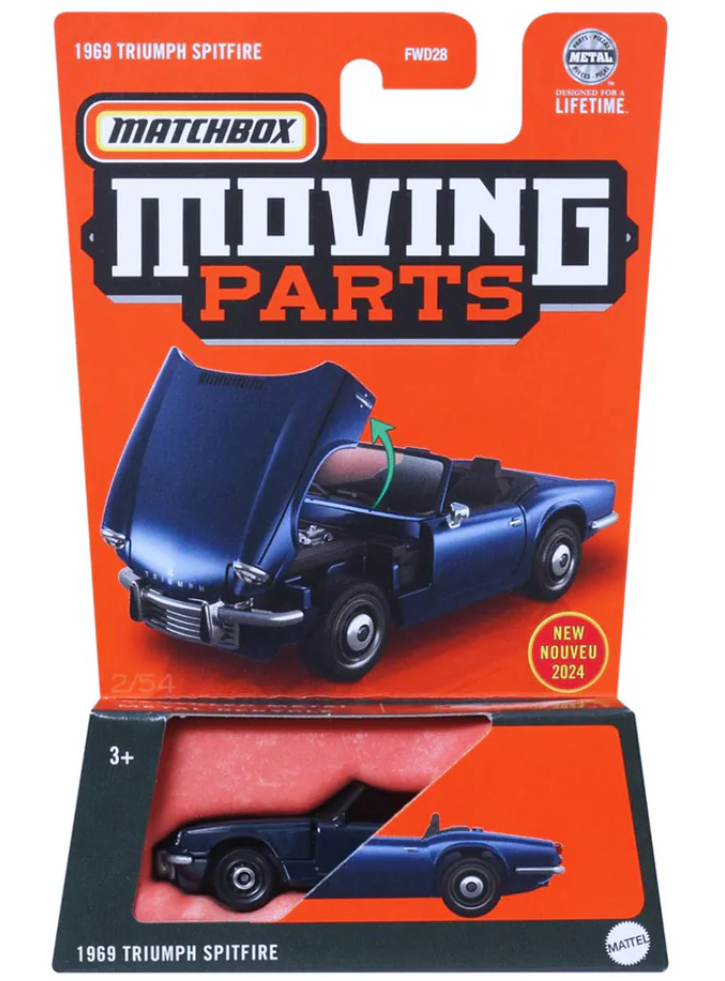 Matchbox Moving Parts 1969 Triumph Spitfire (HVM88)