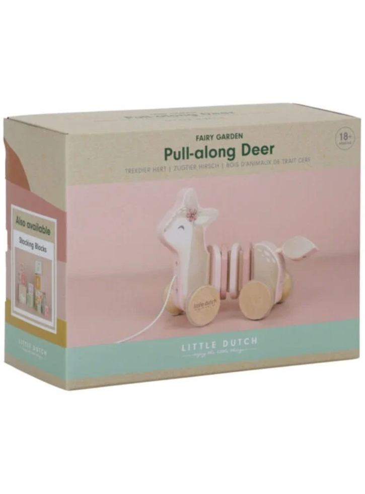 Little Dutch Pull-along wood Deer Fairy Garden (LD7357)