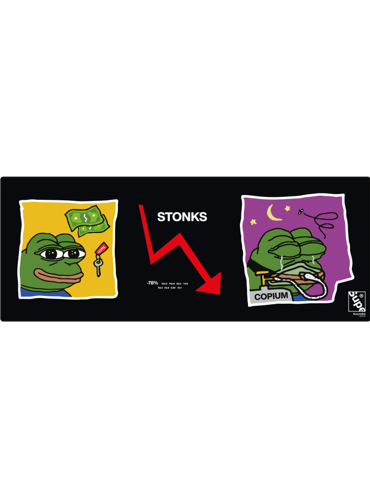 SUPE DESKMAT STONKS