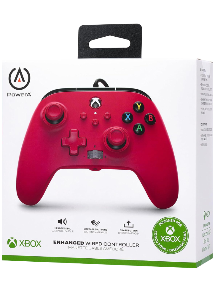 PowerA Enhanced Wired Controller Artisan Red - Xbox Series X/S