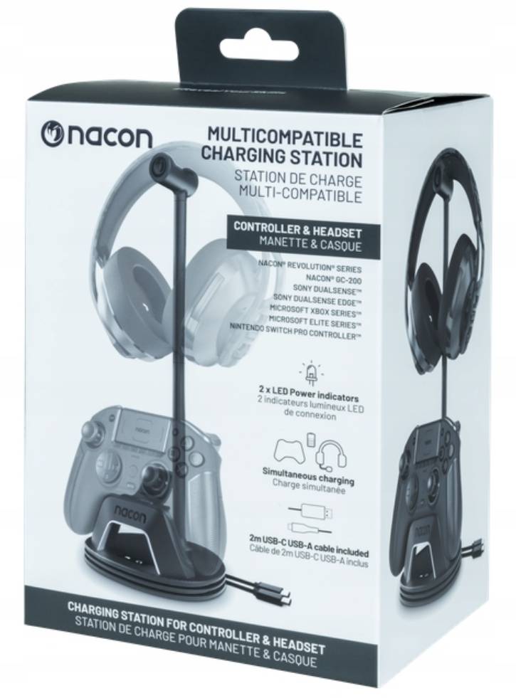 Nacon Charging Station for Headset and Controller Black - Playstation 5
