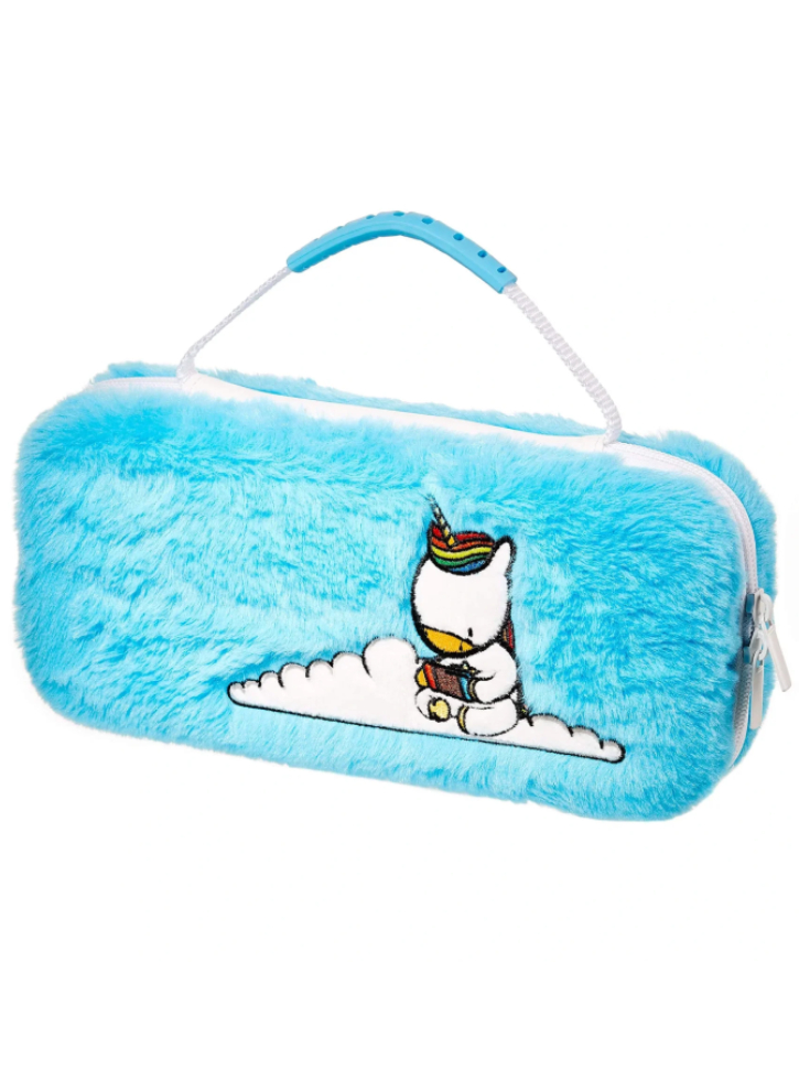 Numskull Unicorn Blue Fluffy Carry Case - Nintendo Switch