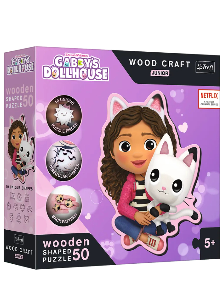 Trefl Puzzle Wooden Shaped Junior Gabby (50 pieces) (TFL20202)