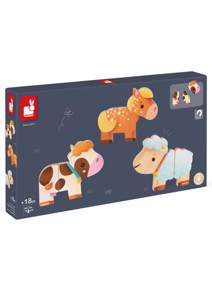 Janod Farm Funny Magnets (LKJ8058)
