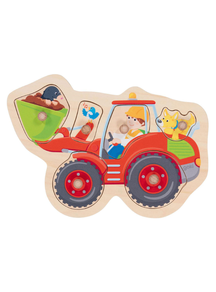 Goki Lift-out puzzle, wheel loader (57345)
