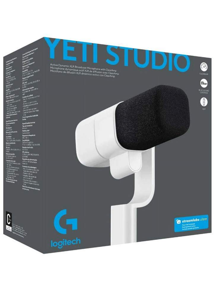 Logitech G Yeti Studio White Microphone - PC