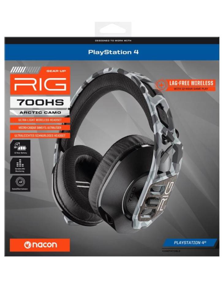 RIG 700HS Ultralight Wireless Headset Artic Camo - Playstation 4