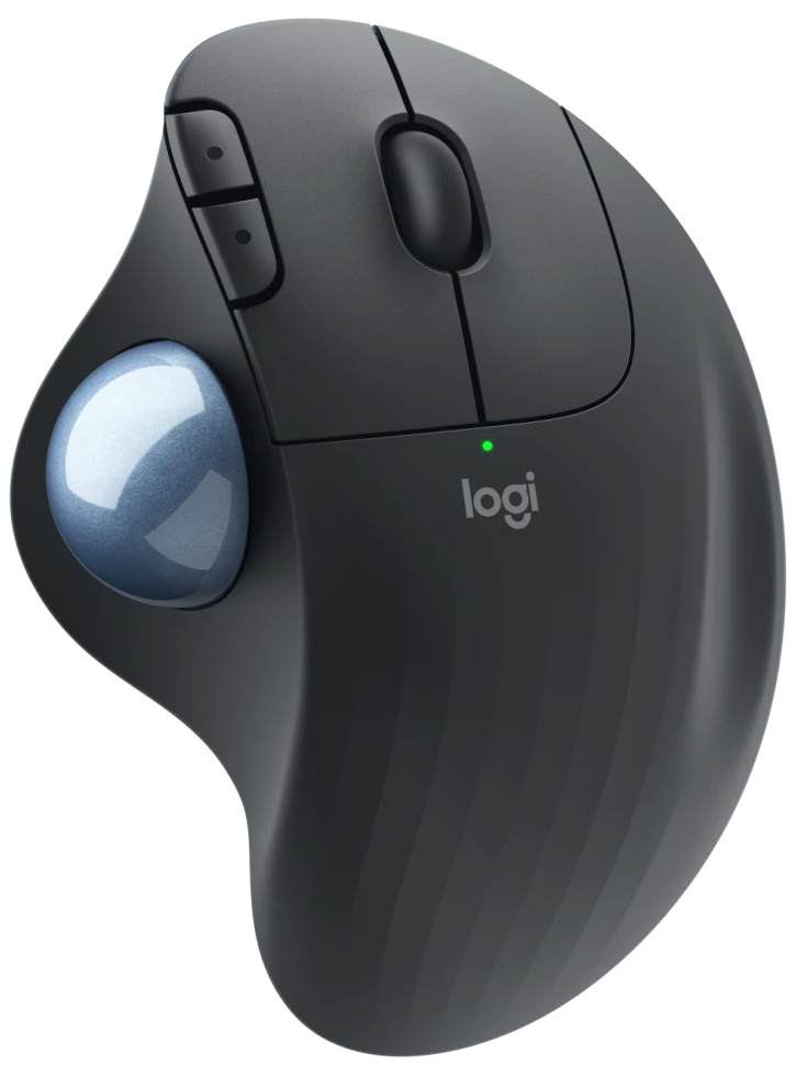 Logitech ERGO M575S Wireless Trackball Black Mouse - PC