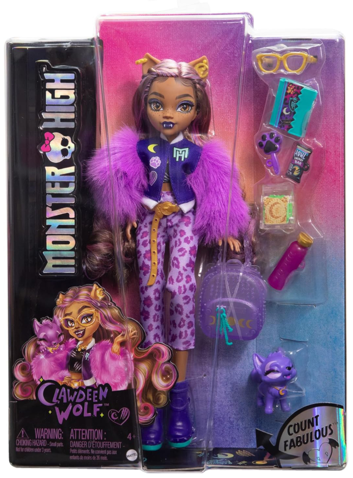 Monster High Core Doll with Pet Clawdeen (HRP65)