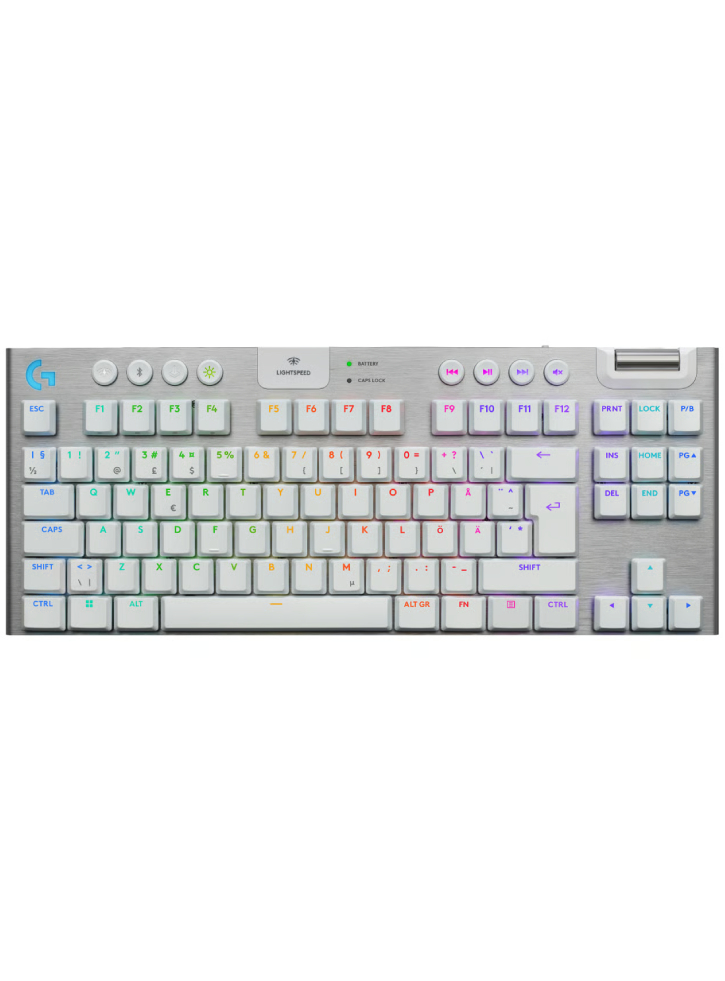 Logitech G915 X LIGHTSPEED TKL Low-Profile Wireless Keyboard White (Nordic)
