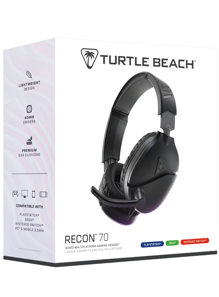 Turtle Beach Recon 70 Wired Headset 2024 Black - Playstation 5
