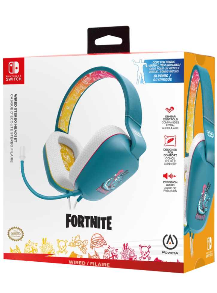 PowerA Stereo Headset Llambro Fortnite - Nintendo Switch