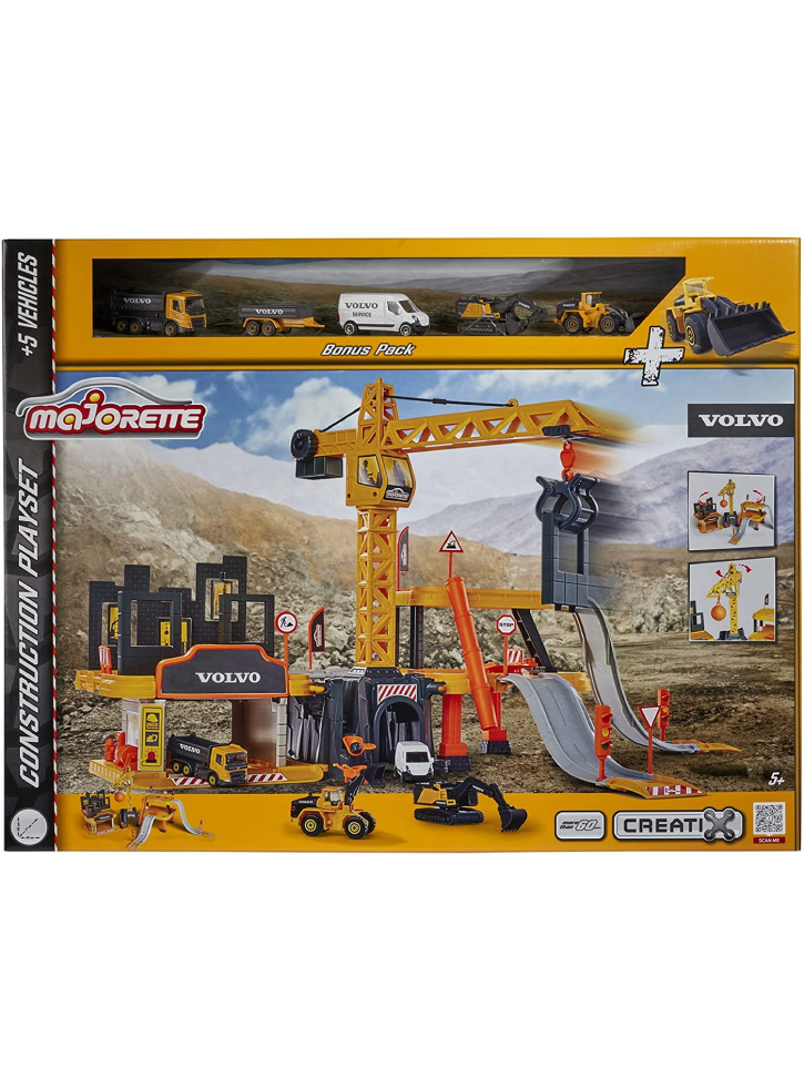 Majorette Creatix Construction + 5 Volvo vehicles (212050032)