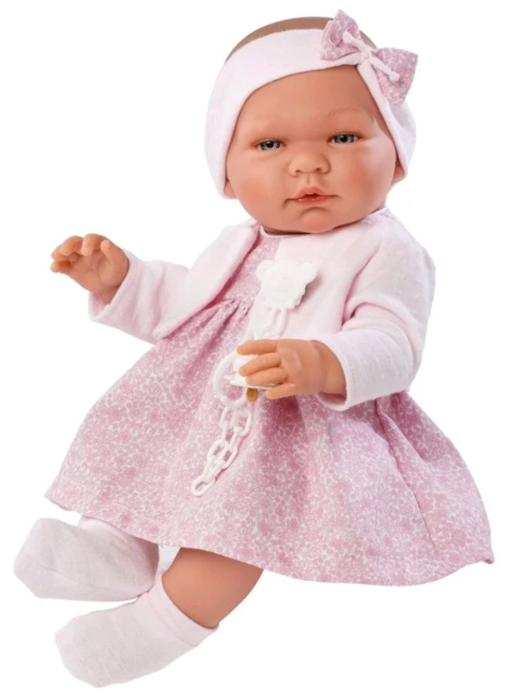 Asi dolls Maria doll in rose dress with jacket 43cm