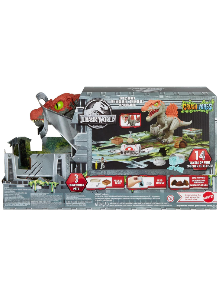 Jurassic World Crushivores Spinosaurus Cage Crasher (HTP71)