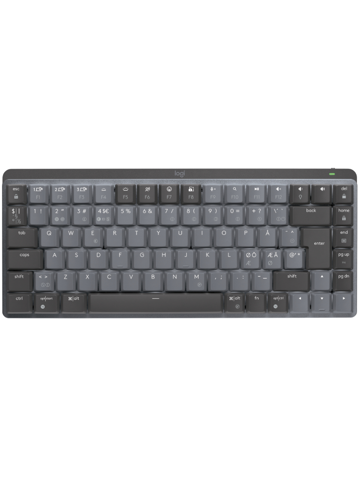 Logitech MX Compact Mechanical Wireless Illuminated Keyboard (Nordic) Linear Switch - PC