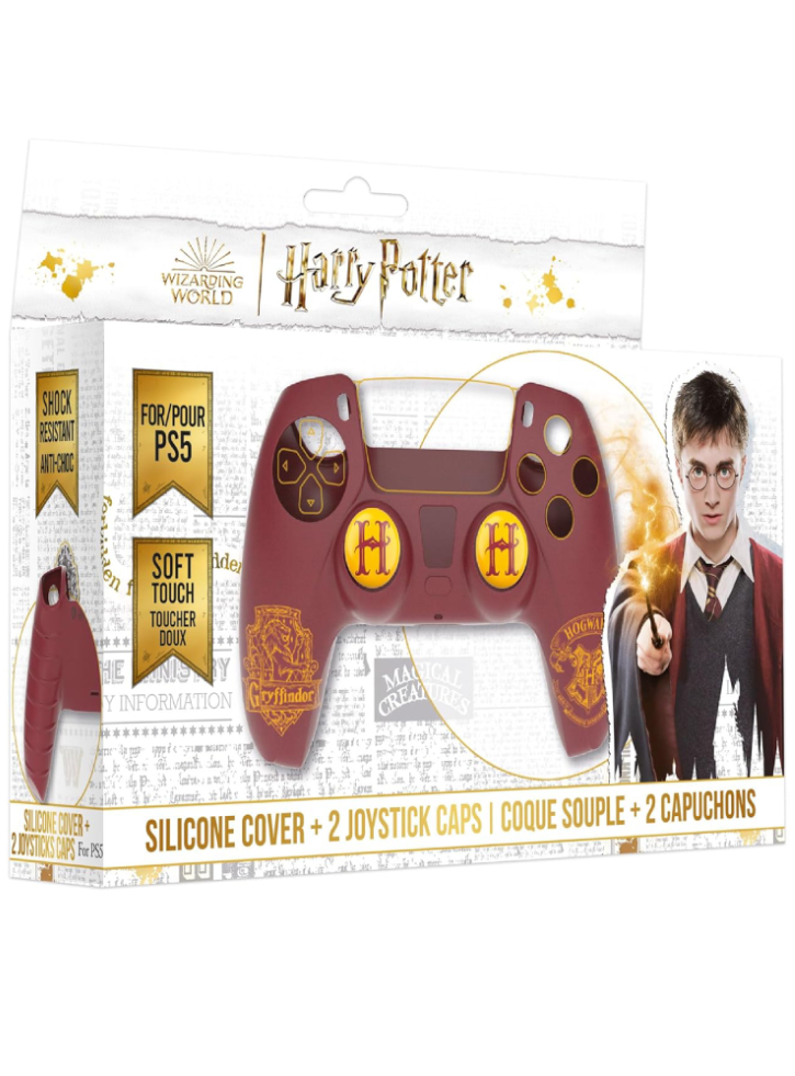 Harry Potter Silicone Case + Thumbsticks Gryffindor Red - Playstation 5