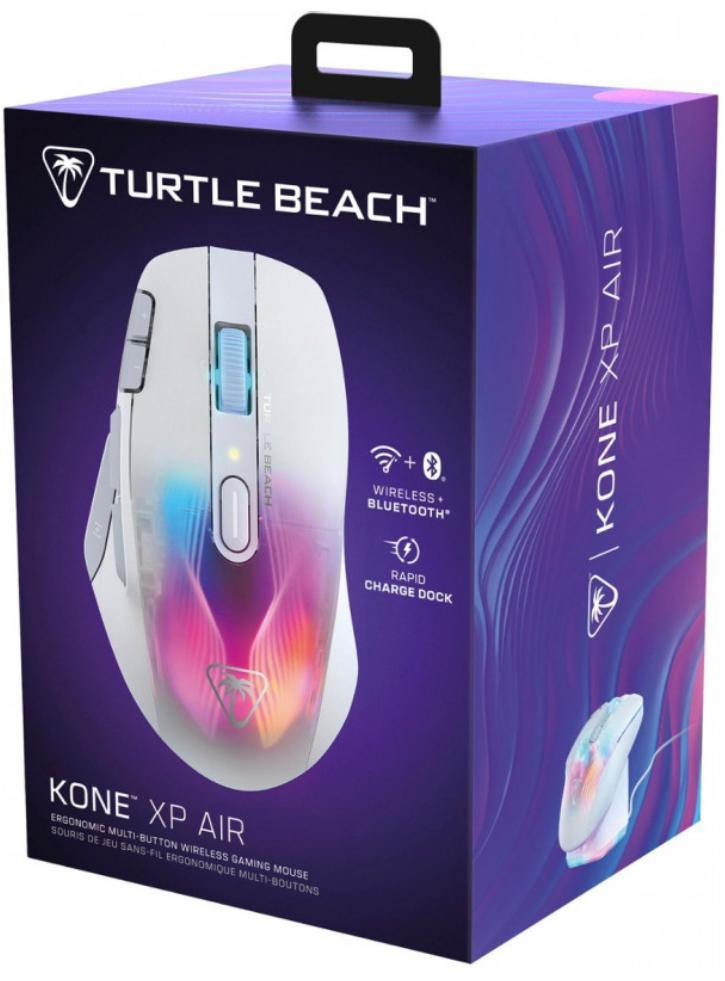 Turtle Beach Kone XP Air Wireless Mouse & Charging Dock White - PC