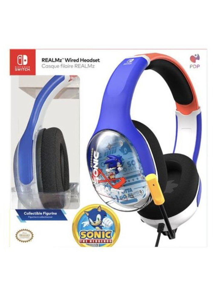 PDP Airlite Plus Headset Wired Sonic Realmz - Nintendo Switch