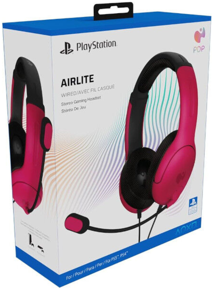PDP Airlite Wired Cosmic Red Headset - Playstation 5