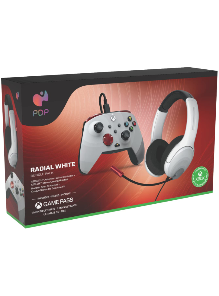 PDP Rematch & Airlite Radial White Bundle - Xbox Series X