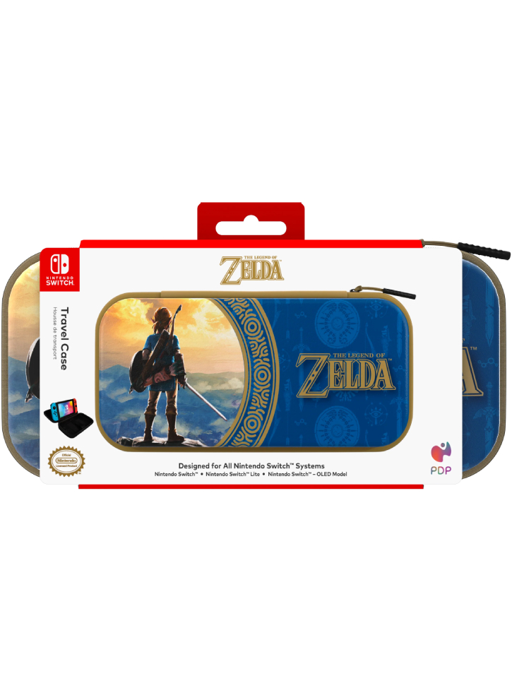 PDP Deluxe Travel Case Zelda Hyrule Blue Licensed - Nintendo Switch