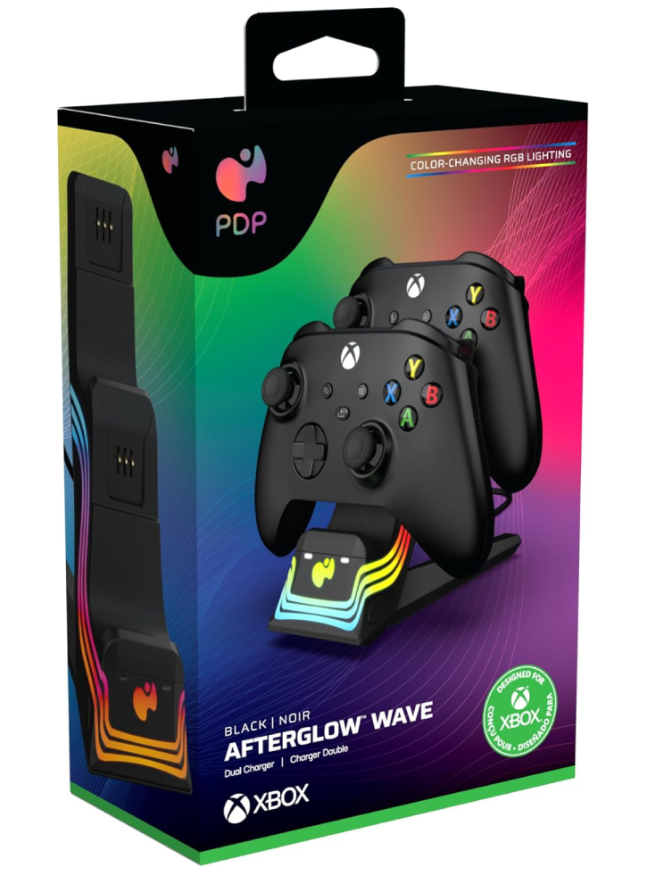 PDP Afterglow Wave Dual Charger Black - Xbox Series X