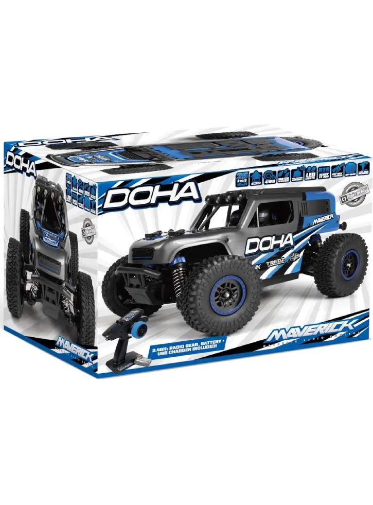 Maverick Doha 1/20 4WD Electric Truck Blue (150700)