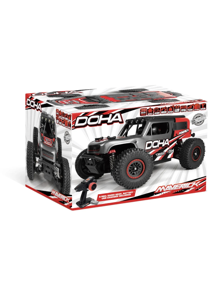 Maverick Doha 1/20 4WD Electric Truck Red 24cm (150701)