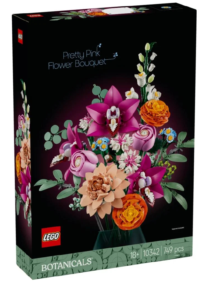 LEGO Botanicals Pretty Pink Flower Bouquet (10342)