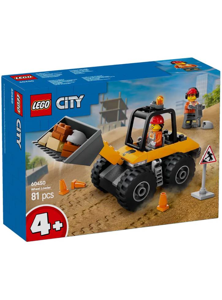 LEGO City Yellow Construction Wheel Loader (60450)