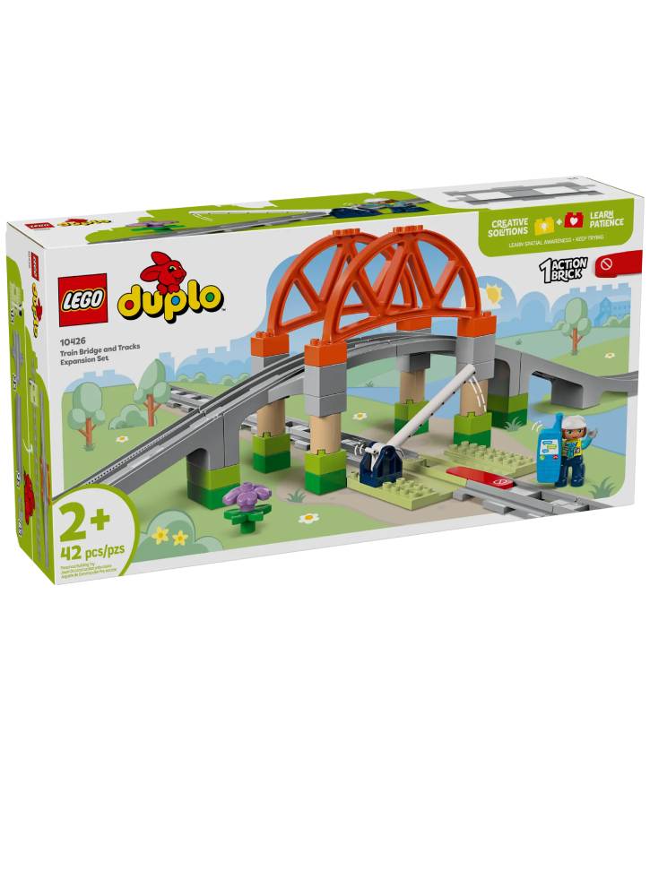 LEGO DUPLO Town Train Bridge and Tracks Expansion Set (10426)