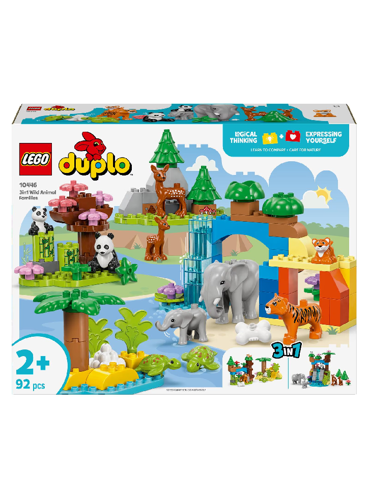 LEGO DUPLO Town 3-in-1 Wild Animal Families (10446)