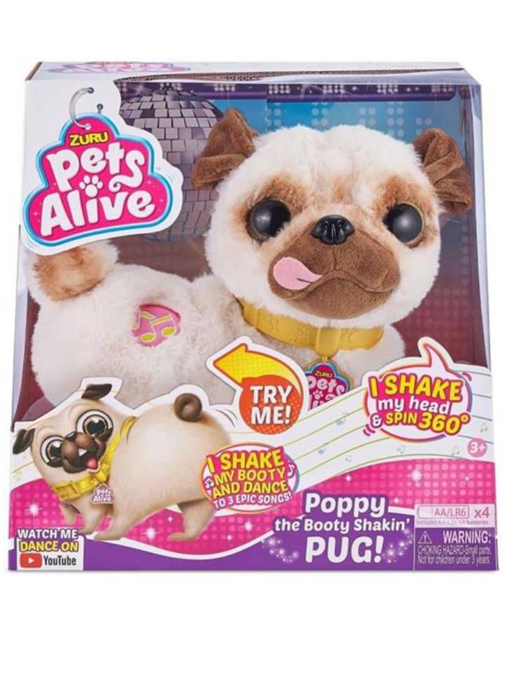 Pets Alive Pug-S1 Booty Shaking Pug (9521)