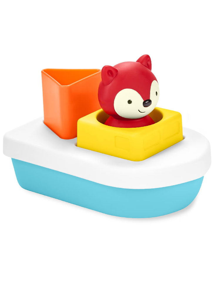 Skip Hop Zoo Bath Toy Sort & Stack Boat