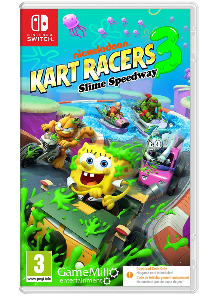 Nickelodeon Kart Racers 3 Slime Speedway (Code in a Box) - Nintendo Switch