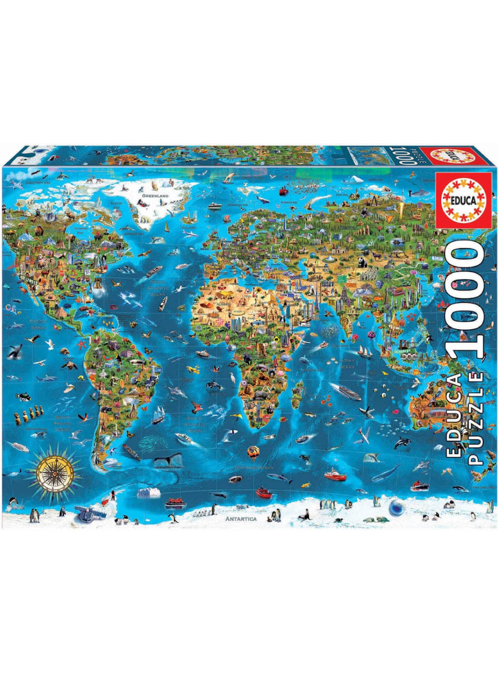 Puzzle Worlds Wonders 1000 pieces (80-19022)