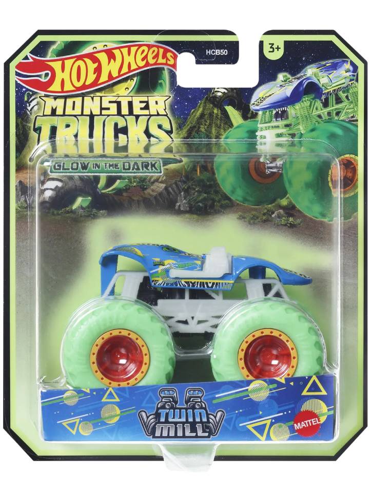 Hot Wheels Monster Trucks Glow in The Dark Twin Mill (HWC79)
