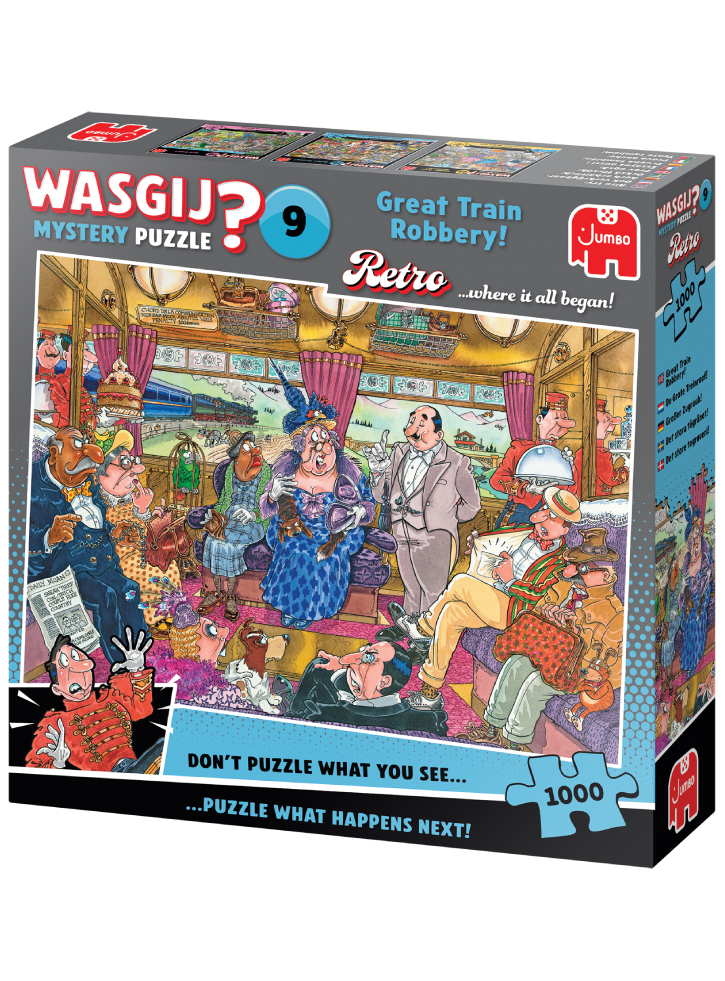 Wasgij Retro Mystery #9 Great Train Robbery 1000 pieces (1110100504)