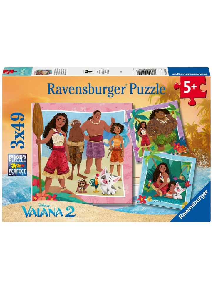 Ravensburger Disney Vaiana 2 3x49pcs (12004102)