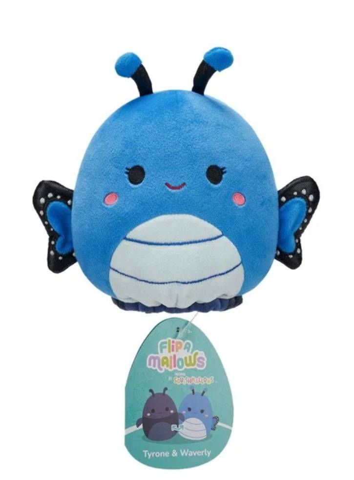 Squishmallows Plush P22 Flip A Mallows Tyrone and Waverly 13cm
